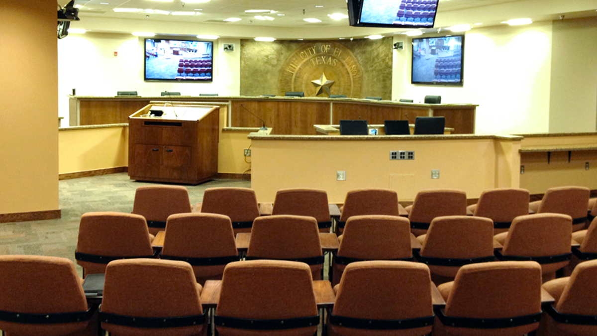 El Paso city Council Chambers file photograph.