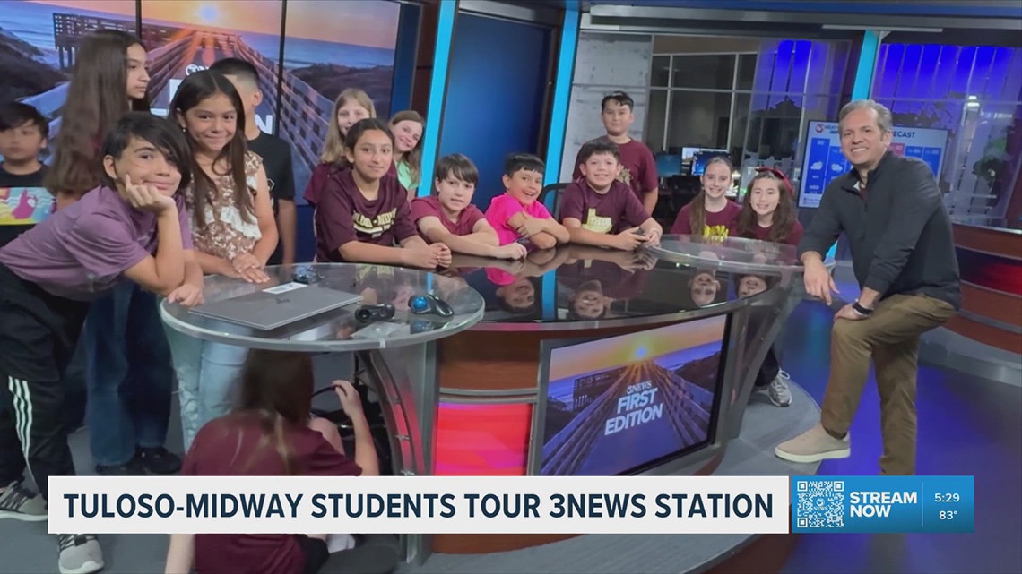 Tuloso-Midway ISD students visit TV-3 studios