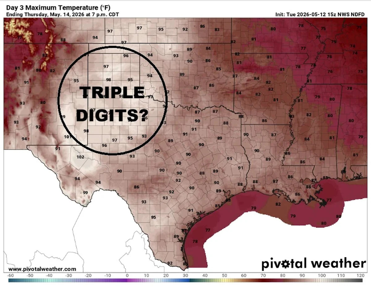 Texas heat wave could bring first 100-degree days to parts of the state. Here’s where