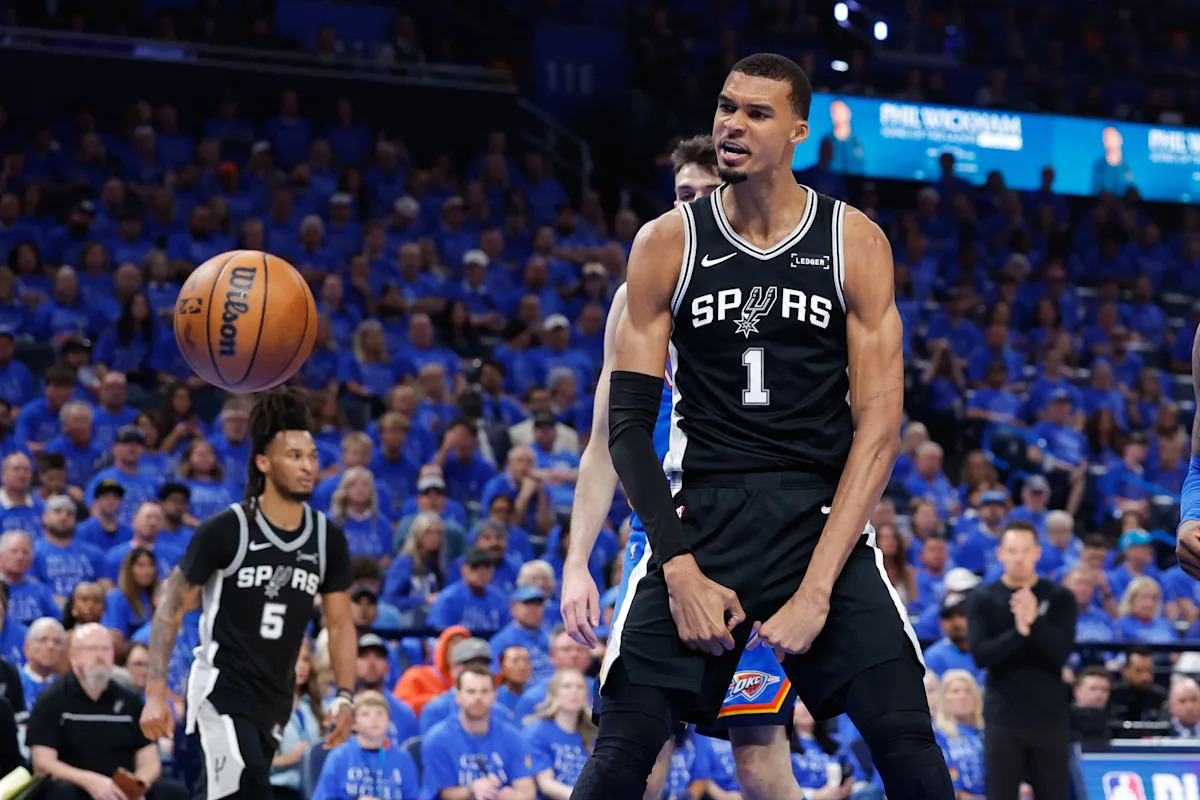 Victor Wembanyama does it all with 40-20 game in 2 OTs to send Spurs past Thunder in Game 1 classic