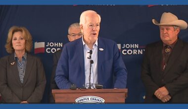 Sen. John Cornyn campaigns in Corpus Christi ahead of Texas primary runoff election