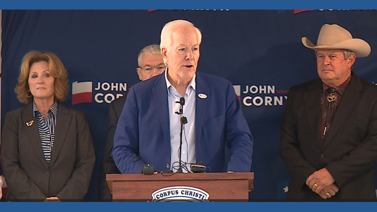 Sen. John Cornyn campaigns in Corpus Christi ahead of Texas primary runoff election