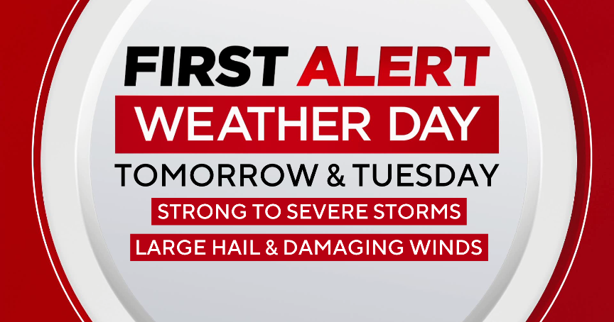 Monday, Tuesday to be First Alert Weather Days for North Texas storm chances