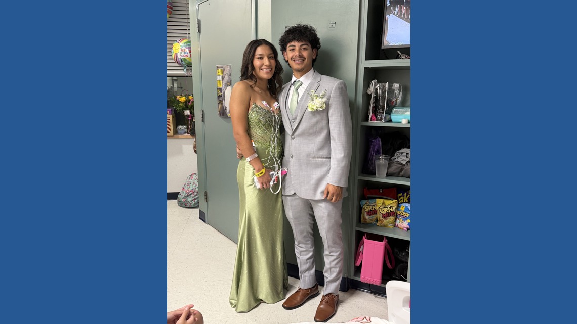 Hospitalized senior celebrates prom in hospital room with family and friends