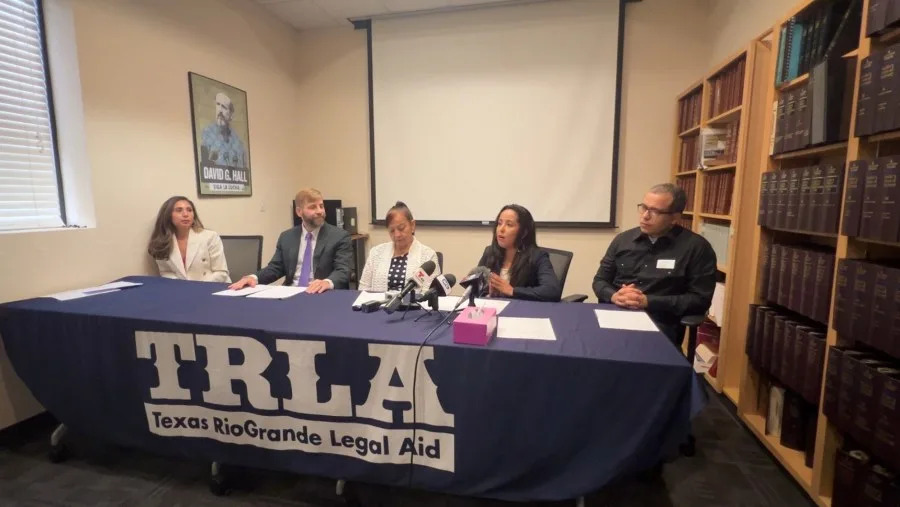Lorena Vargas and her attorneys at Texas RioGrande Legal Aid are fighting a lawsuit alleging she owes $100,000 for a solar panel loan.