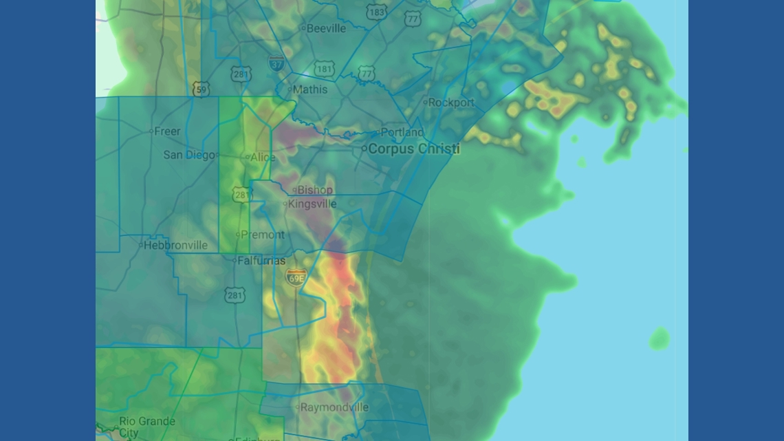 Storms leave thousands without power across Coastal Bend as heavy rain continues