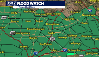 Austin weather: Flood Watch in effect until tonight