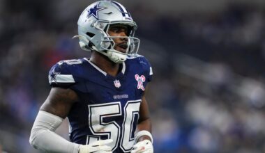 Dallas Cowboys LB Shemar James may play less this year because of new talent
