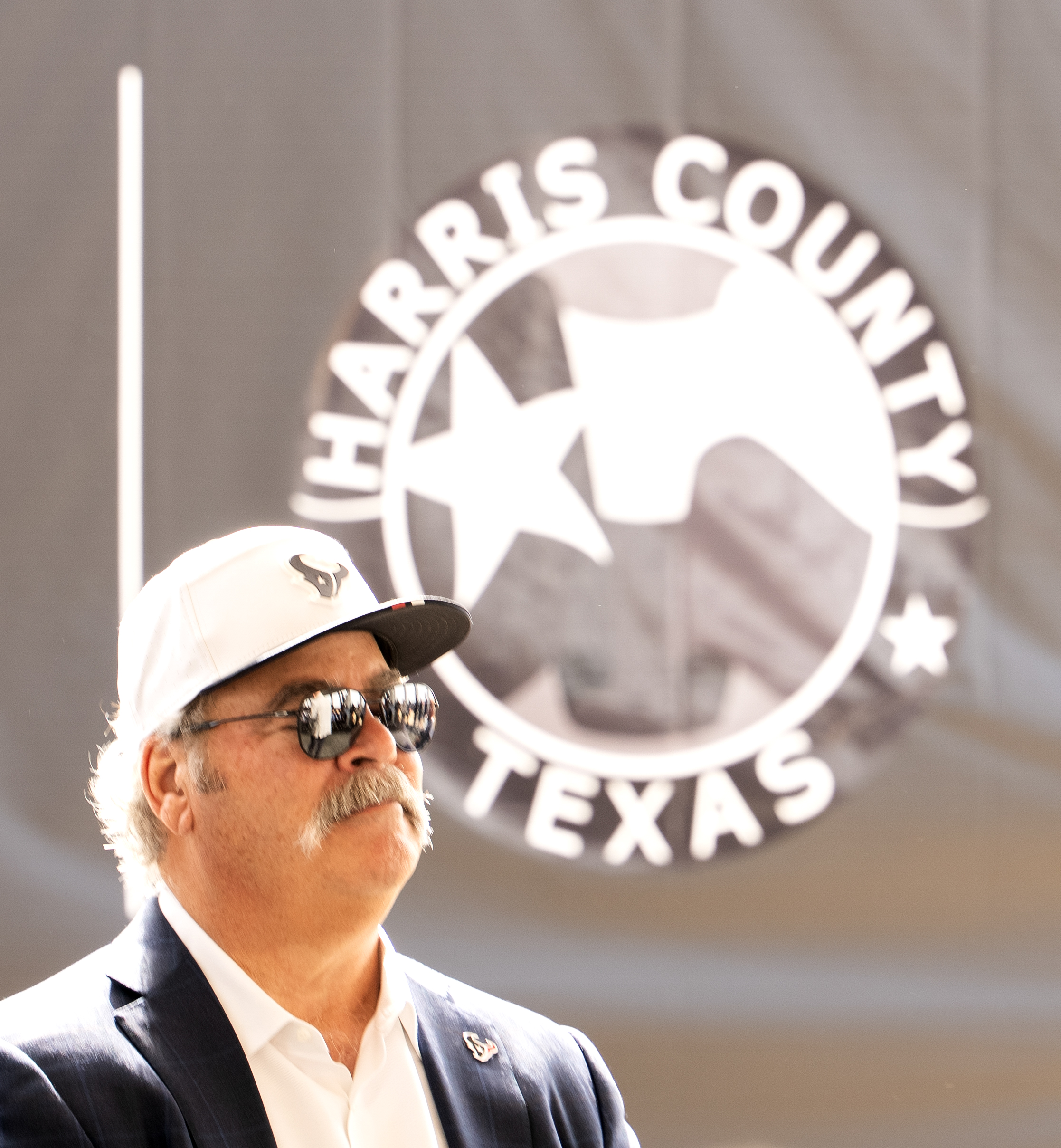 CYPRESS, TEXAS - FEBRUARY 25: Houston Texans Chair and CEO Cal McNair is seen as the organization announce the development of a new, 83-acre headquarters and practice facility space named the ‘Toro District’ in the Bridgeland master-planned community in Northwest Harris County in Cypress, Wednesday, Feb. 25, 2026. The project will included a 22-acre headquarters and training complex with plans to open the facility in 2029. (Jason Fochtman/Houston Chronicle via Getty Images)