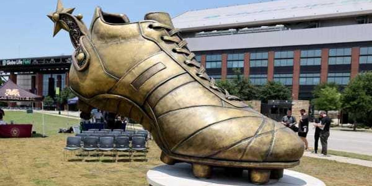 World Cup Texan Golden Boot sculpture unveiled in Arlington