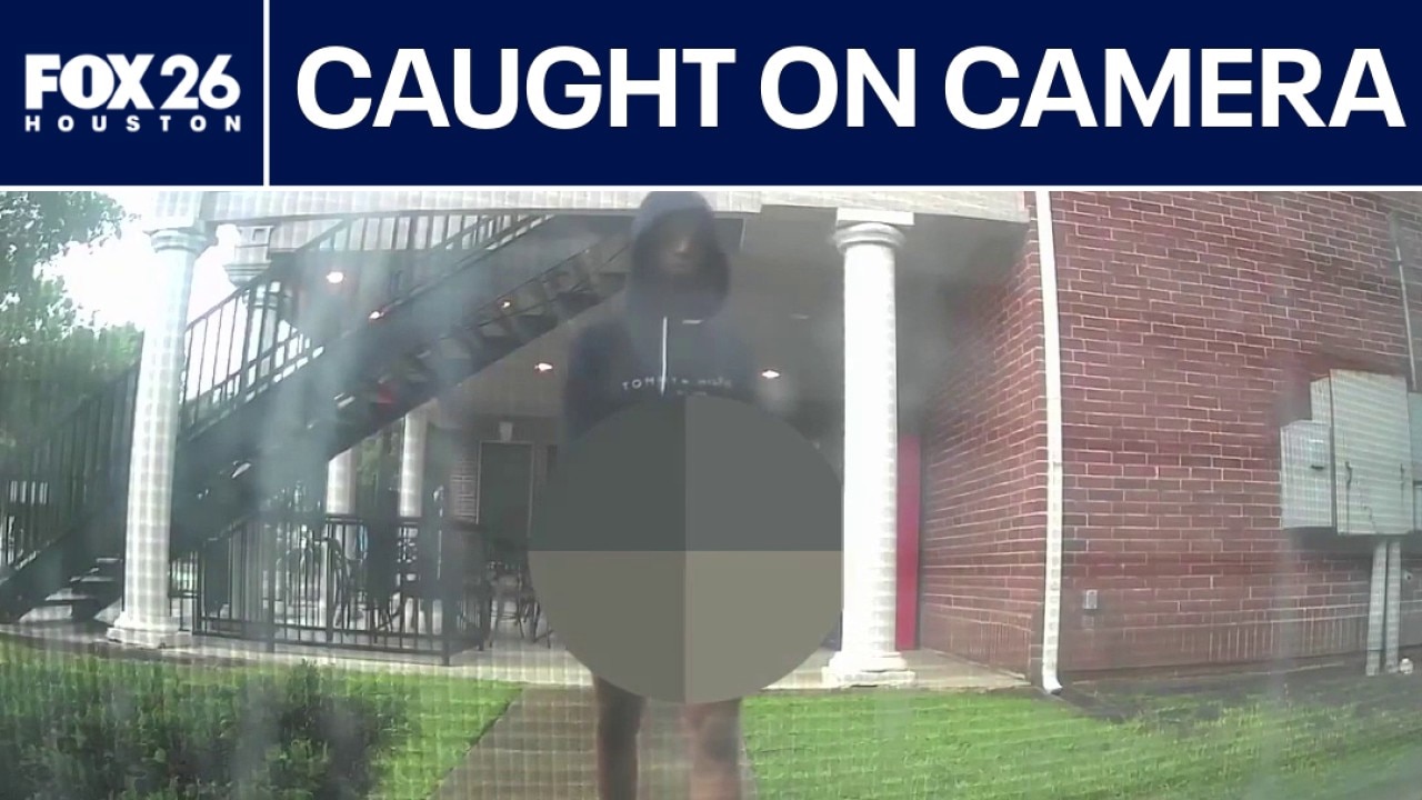 Half-naked prowler caught on camera in Houston