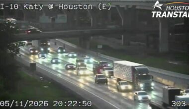 Katy Freeway at Houston Avenue reopens after an oversize load struck bridge