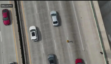 Dallas police drone helps officers safely remove man from I‑45
