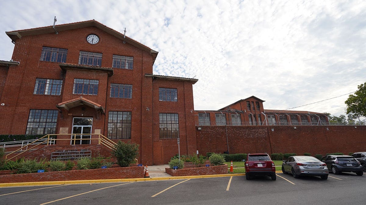 The Huntsville Unit prison building in Huntsville, Texas