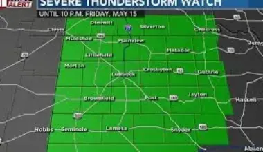 Storm Prediction Center issues Lubbock Weather watch until 10 p.m. Friday