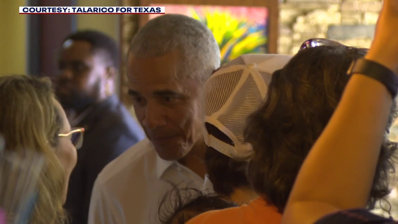 Barack Obama in Austin with Talarico, Hinojosa