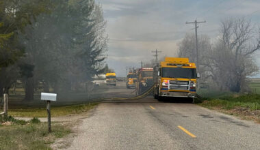 Madison County officials are working to extinguish a structure fire in Plano.