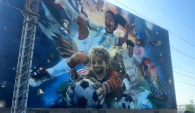 FIFA World Cup art mural overlooks the future Harold Simmons Park – NBC 5 Dallas-Fort Worth