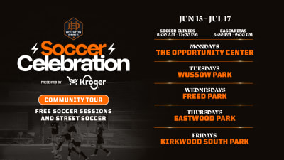 Houston Dynamo & Dash Charities announce Summer Soccer Celebration Community Tour Presented by Kroger