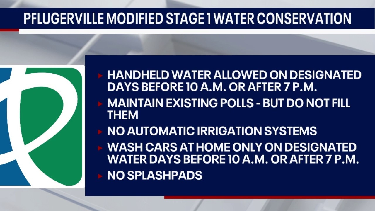 Pflugerville modifies Stage 1 water conservation