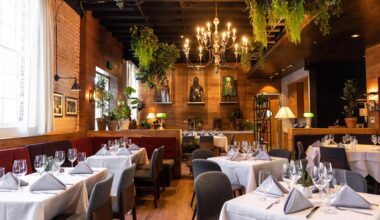 the dining room at Saint Ann