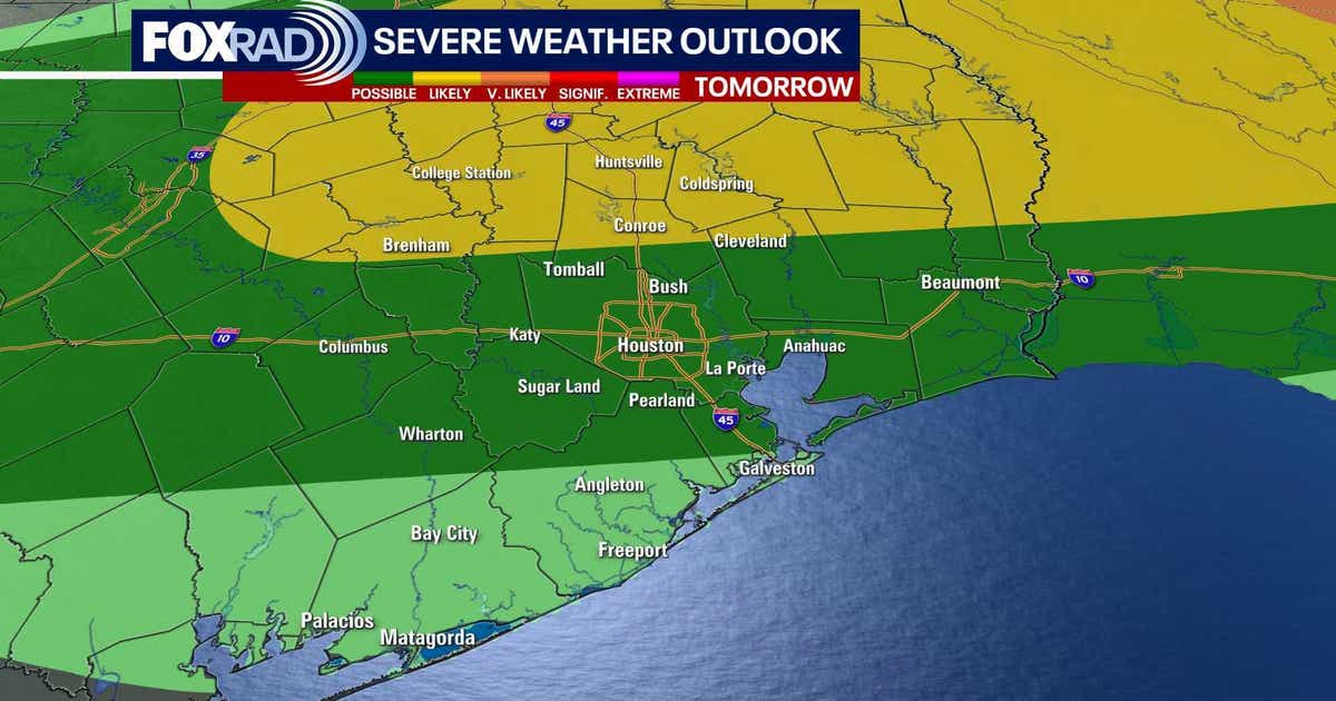 Houston weather: Scattered storms possible on Wednesday