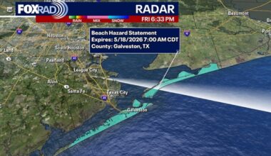 Houston weather: Humid weekend, rip current risk