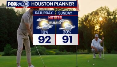 Houston weather: Hot, humid weekend before rain chances return