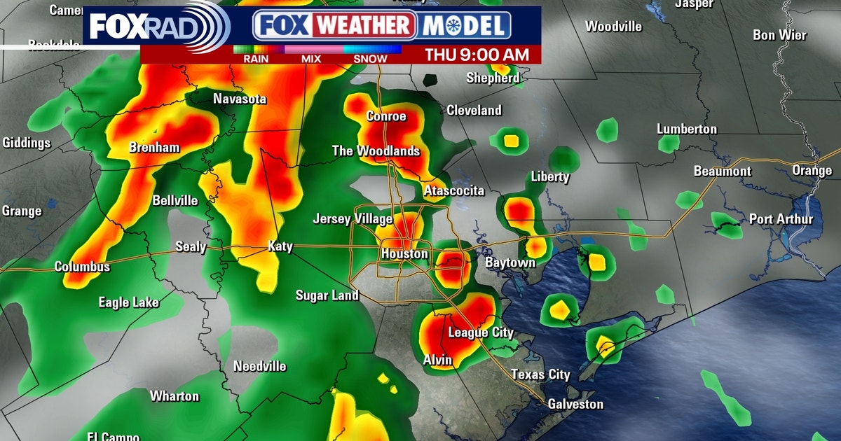 Houston weather: Waves of rain, storms possible on Thursday
