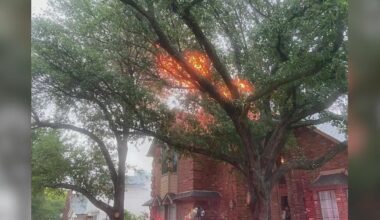 Lightning strikes during North Texas storms spark structure fires