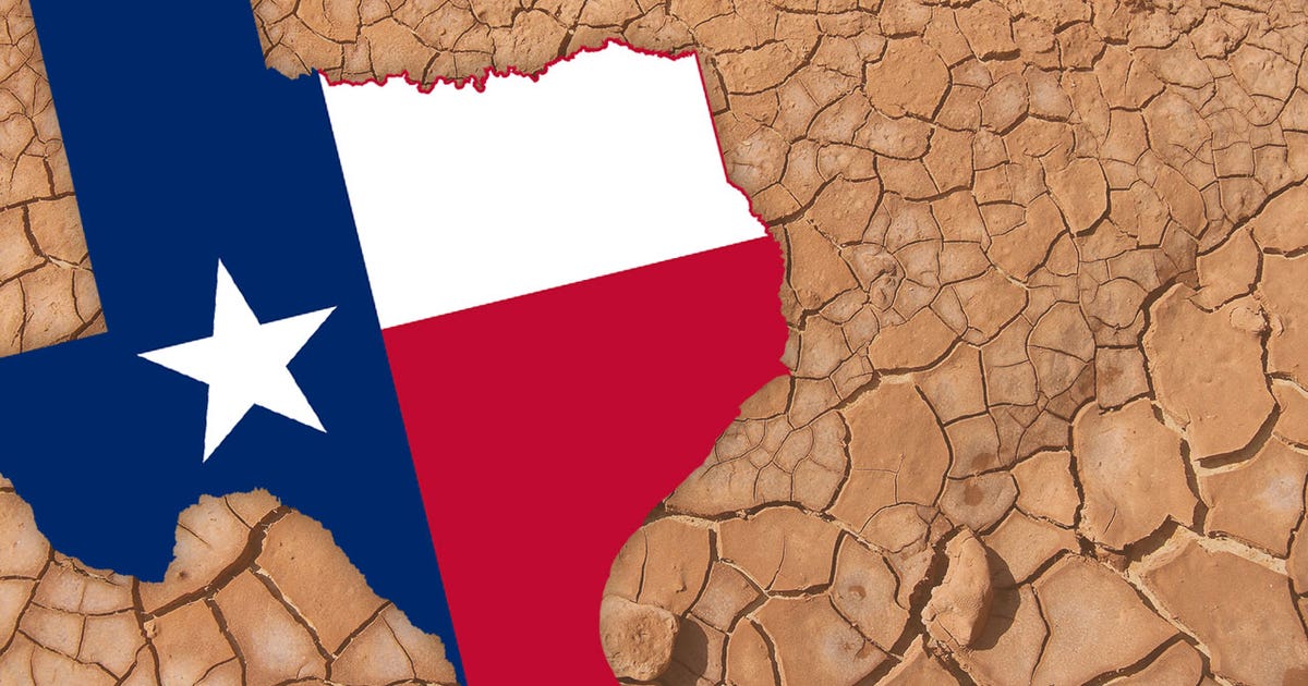 How bad is the drought in Texas?