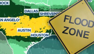 Texas heavy rain threat increases flood risk