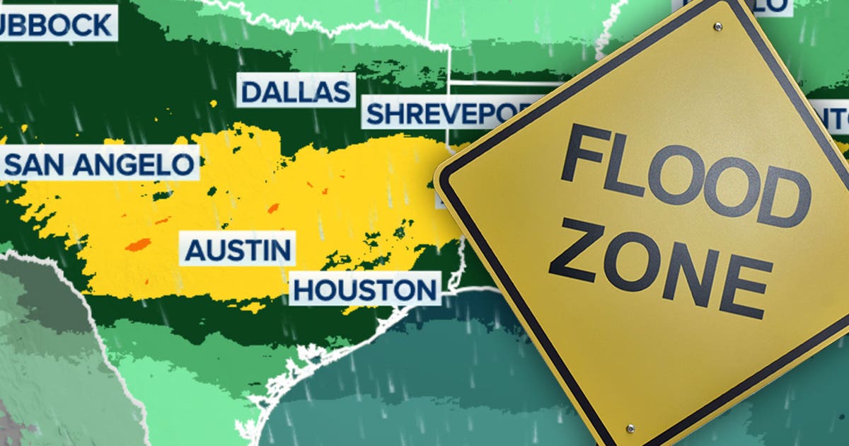 Texas heavy rain threat increases flood risk