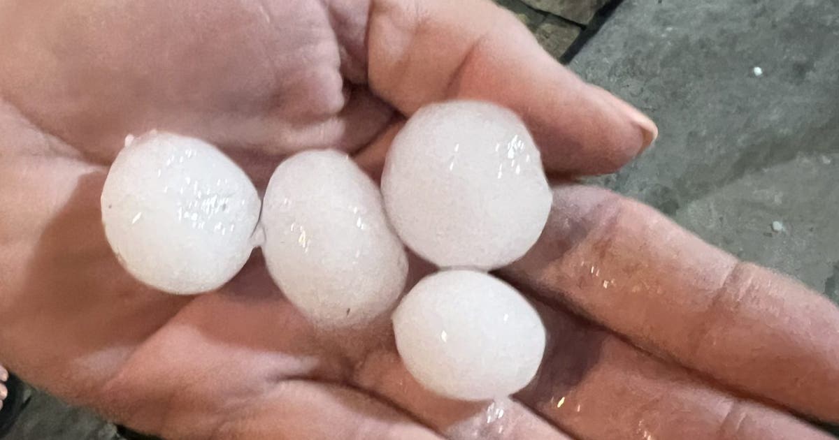 Gallery: Hail falls in Houston amid storms
