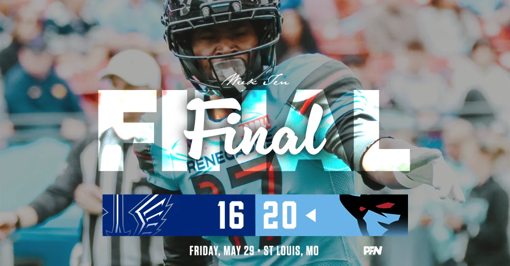 Dallas Renegades Snap Skid, Defeat Battlehawks In St. Louis