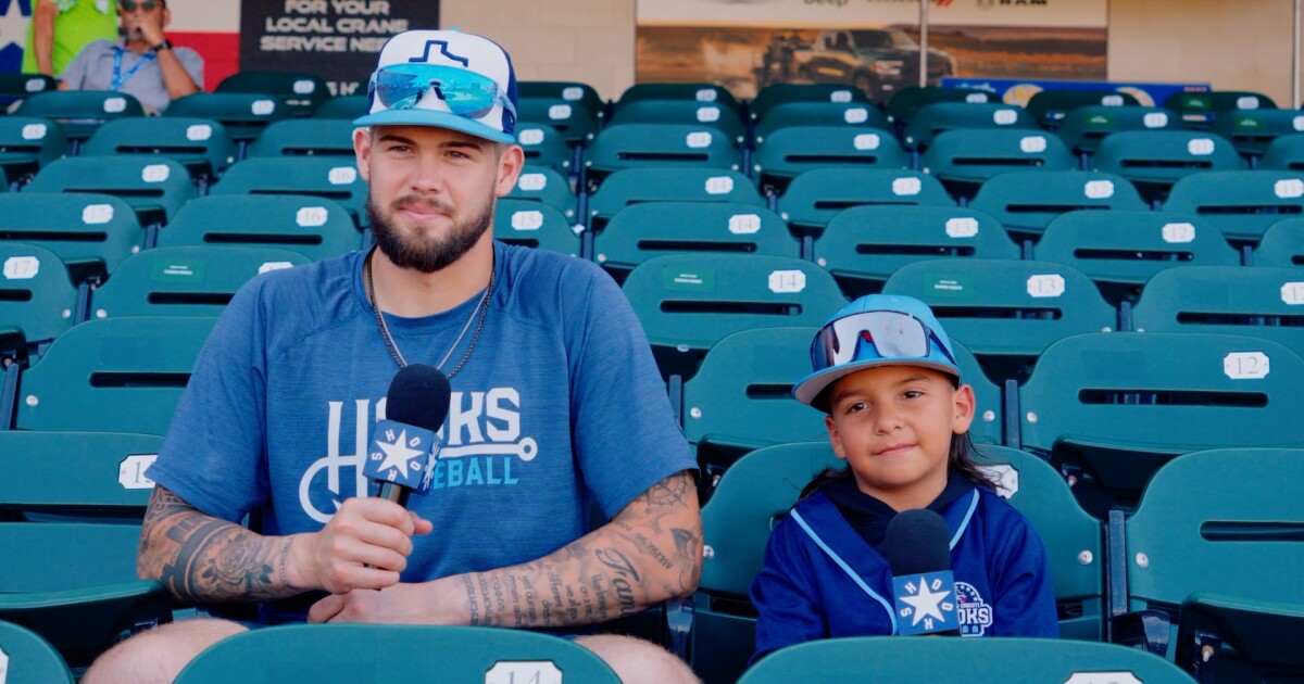 KRIS 6 Hooks Kid Reporter Honey Mungia interviews catcher Will Bush