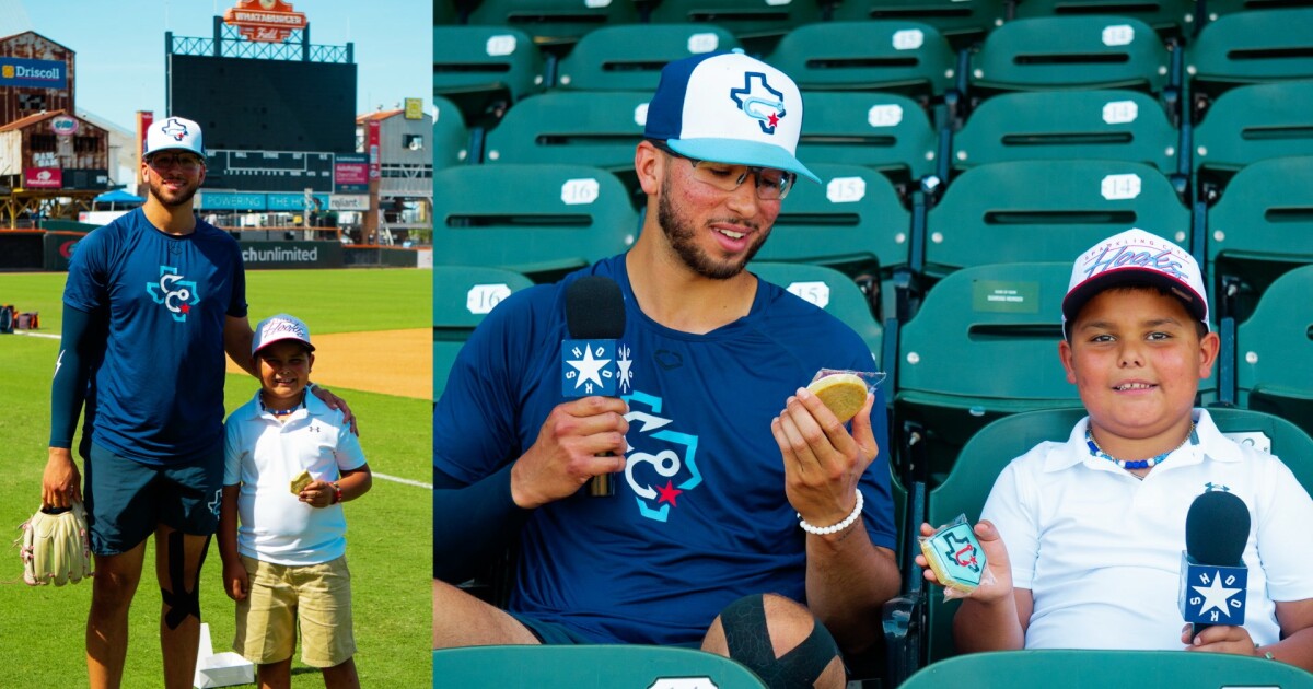 KRIS 6 Hooks Kid Reporter Jaxton Gonzalez interviews pitcher Alex Santos