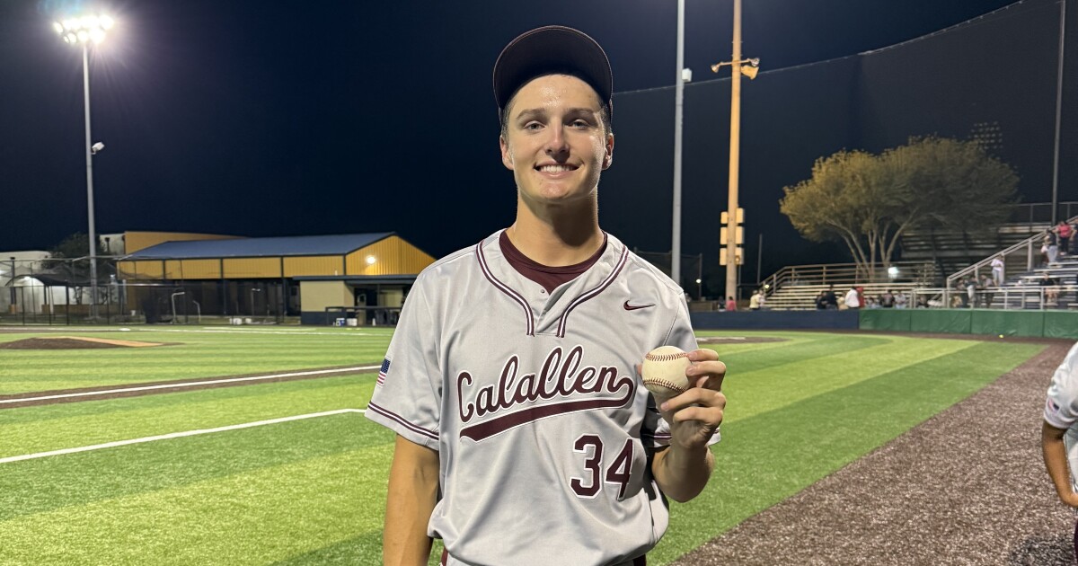 Calallen's Coll Carroll pitches perfect game, 15 strikeouts against 15 batters