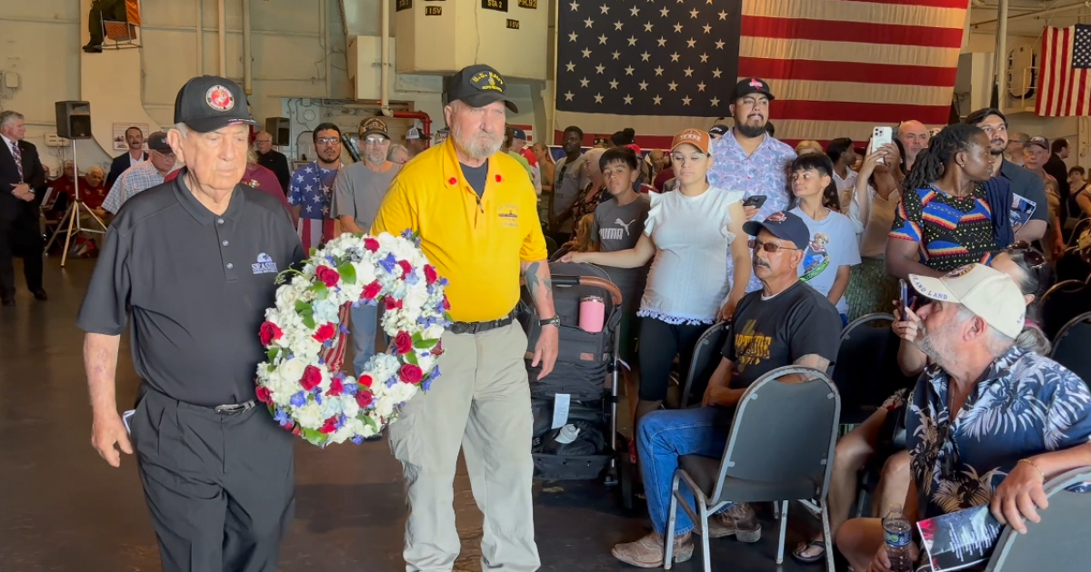 Large turnout for Memorial Day Ceremony aboard the U.S.S. Lexington Museum
