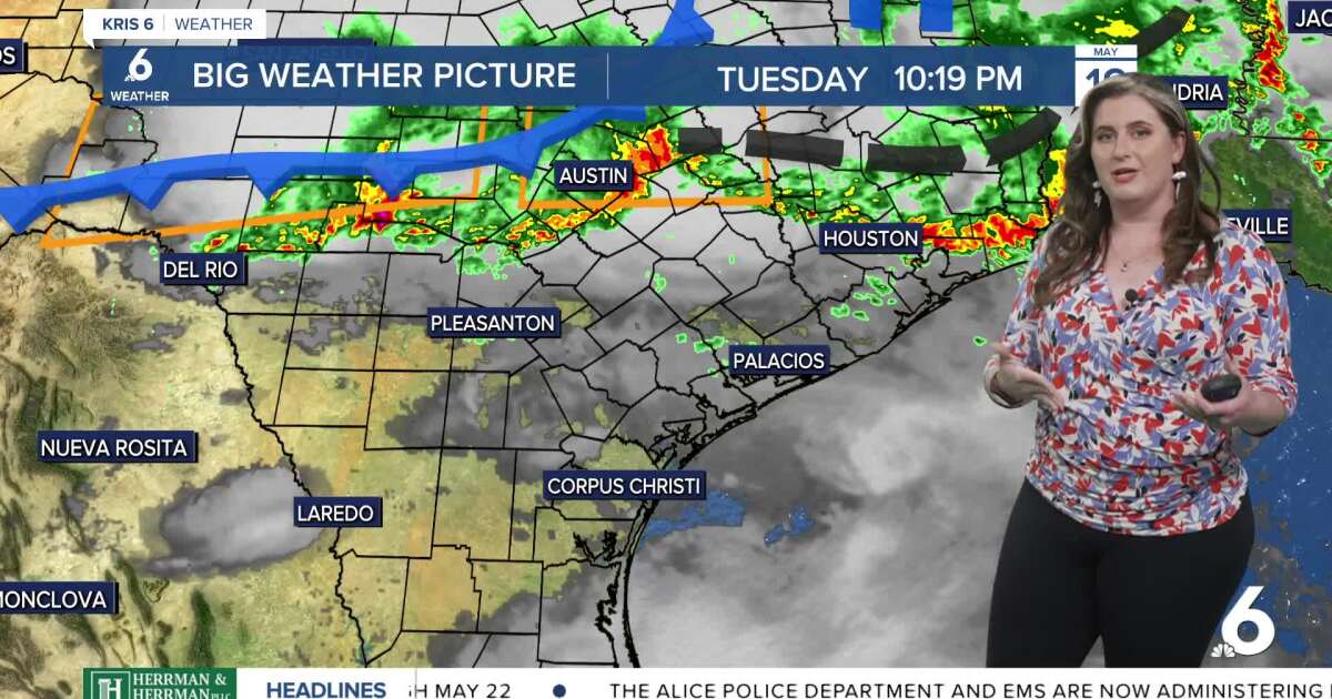 FORECAST: More overnight storms expected across the Coastal Bend