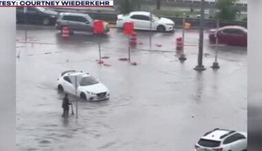 Austin weather: Flash flooding causes high water in construction zone