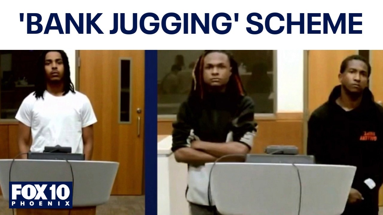 Three arrested in Phoenix bank jugging scheme