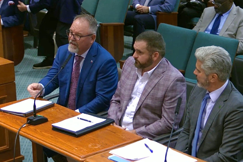 Texas Farm Bureau Vice President and District 6 State Director Warren Cude testified in Austin on Texas Parks and Wildlife Department’s role and efforts in the fight against New World screwworm.   