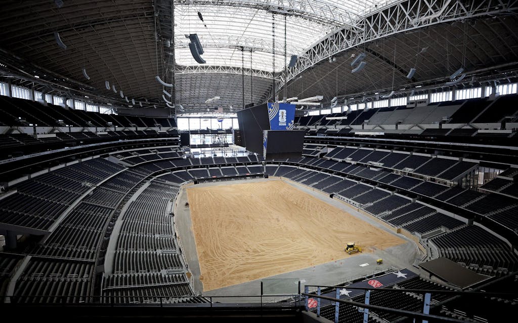 AT&T Stadium being prepared for the World Cup