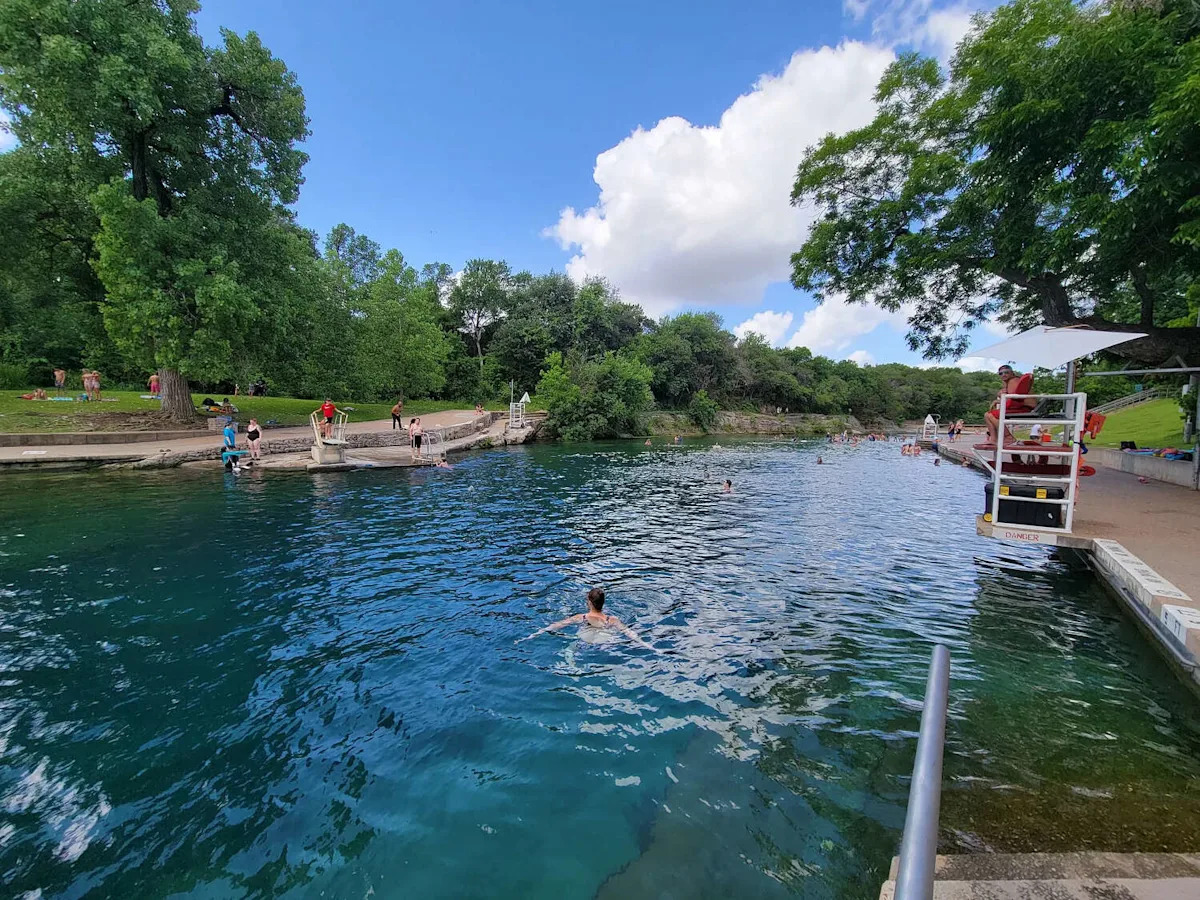 Historic Texas pool reopens after Austin flooding closure, heavy rains