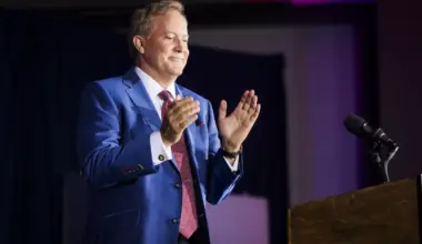 Ken Paxton addresses the crowd after taking the runoff election Tuesday, May 26, 2026, in Plano.