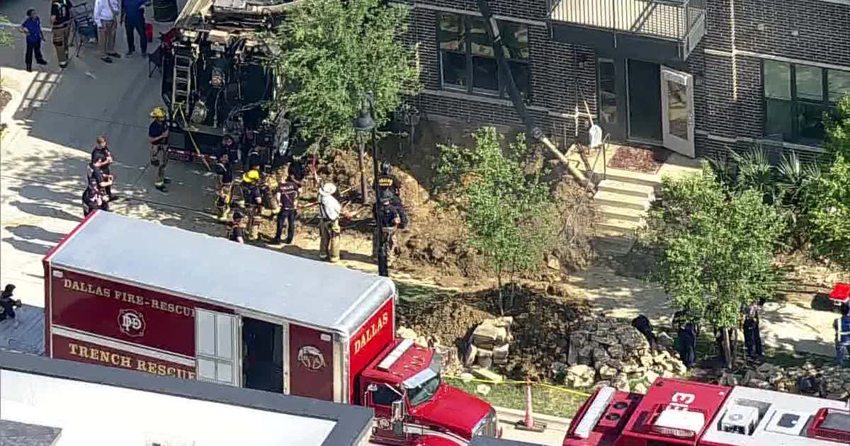 Apartment foundation collapse near Coppell traps worker under building
