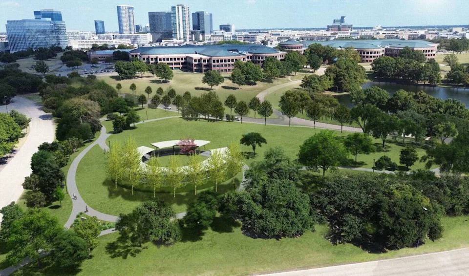 Rendering of the future Mendomi Park planned in Plano, Texas. (City of Plano)