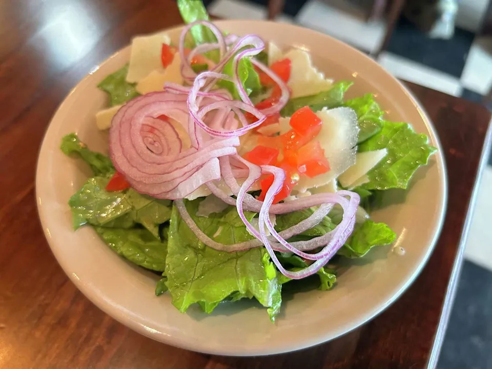 A garden salad comes on the side of Julian's lunch specials. (Polly Anna Rocha/MySA)