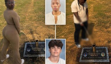 Trolls post doctored pics showing them urinating on Austin Metcalf's grave